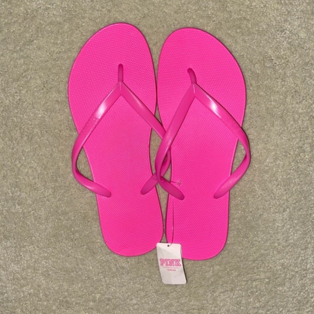 Victoria Secret PINK Rubber Flip Flops - Size 7-8